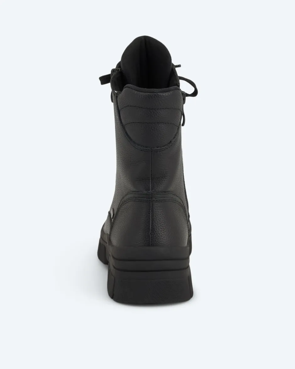 Schnürstiefel mit Zipper Schuhe