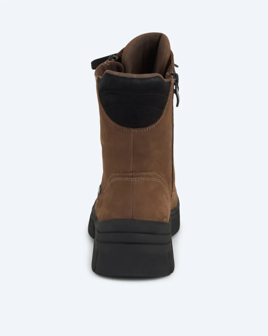 Schnürstiefel mit Zipper Schuhe