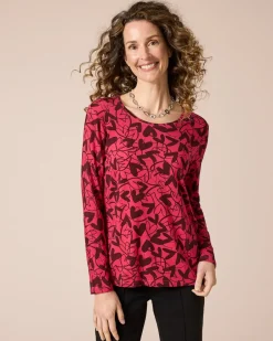 New Shirt Druck Heart Rundhals Shirts & Tops