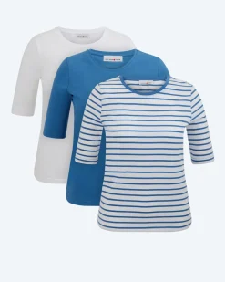 Shirt, 3er-Pack Shirts & Tops