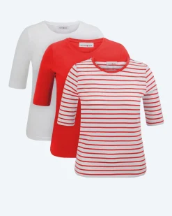 Shirt, 3er-Pack Shirts & Tops