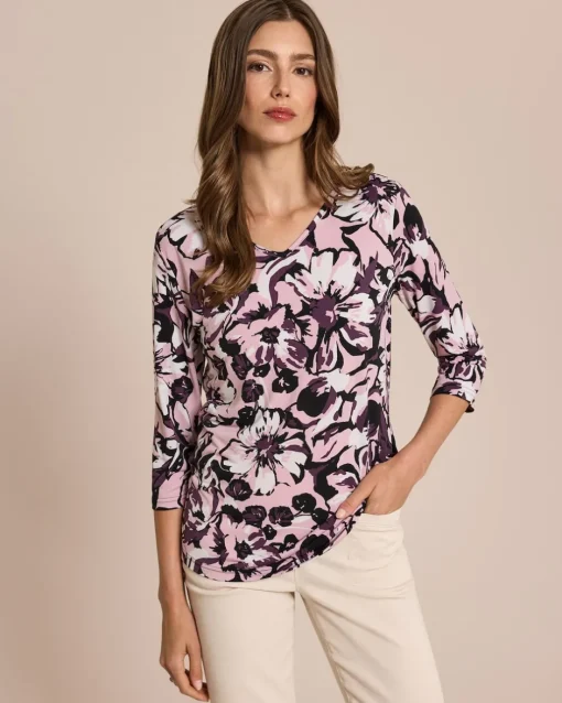 Shirt großen Blüten Druck Shirts & Tops