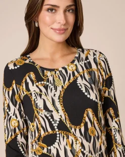 Shirt mit Animal- und Kettendruck Shirts & Tops