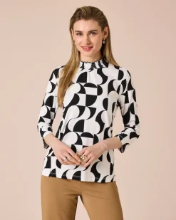 Online Shirt mit Bicolor-Druck Shirts & Tops