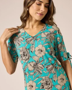 Discount Shirt mit Blumendruck Shirts & Tops