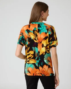 Outlet Shirt mit Blumen-Print Shirts & Tops