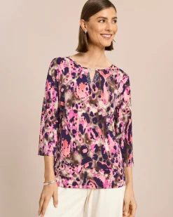 Outlet Shirt mit buntem Leodprint Shirts & Tops