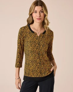 Hot Shirt mit Dekoblende Shirts & Tops