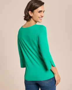 Outlet Shirt mit dekorativem 3/4-Arm Shirts & Tops