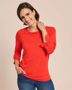 Outlet Shirt mit dekorativem 3/4-Arm Shirts & Tops