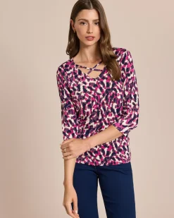 Online Shirt mit dekorativem Ausschnitt Shirts & Tops