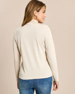 Online Shirt mit gerafftem Ausschnitt Shirts & Tops