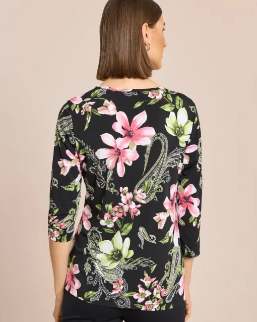 Discount Shirt mit Kettendeko am Ausschnitt Shirts & Tops