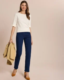 Outlet Shirt mit langem Halbarm und Umschlag Shirts & Tops