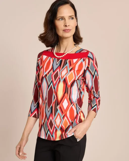 New Shirt mit Rautendruck Shirts & Tops