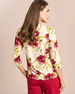 New Shirt mit Rosen-Kettendruck Shirts & Tops