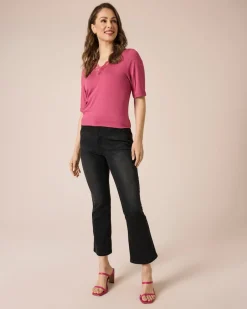Outlet Shirt mit Spitzenbesatz Shirts & Tops
