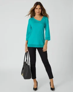 Discount Shirt mit Strassdeko Shirts & Tops