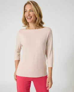 New Shirt mit U-Boot-Ausschnitt Shirts & Tops