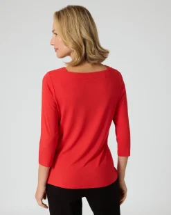 New Shirt mit U-Boot-Ausschnitt Shirts & Tops