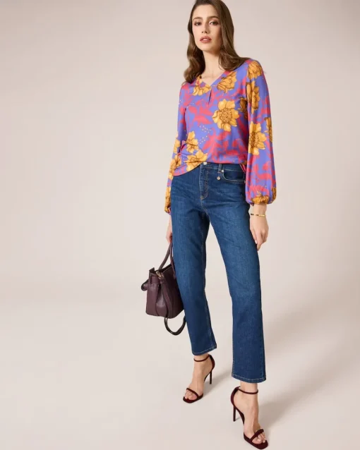 Online Shirtbluse mit Blumen-Print Shirts & Tops
