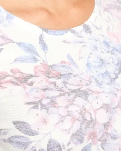 Soft Pullover Hortensien-Rosen-Mix Strickware