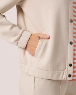 Clearance Soft Sweat Jacke mit Druckknöpfen Jacken & Mäntel