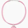 Best Stein-Collier mit Textilband Halsketten & Colliers