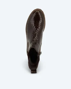 New Stiefelette in Krokolack Schuhe