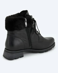 Online Stiefelette mit Webpelz Schuhe