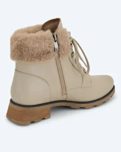 Online Stiefelette mit Webpelz Schuhe