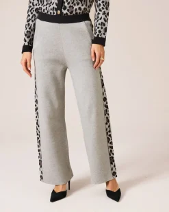 New Strickhose mit seitlichen Leostreifen Hosen