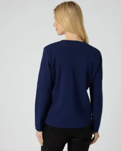 Outlet Strickjacke mit Deko Strickware