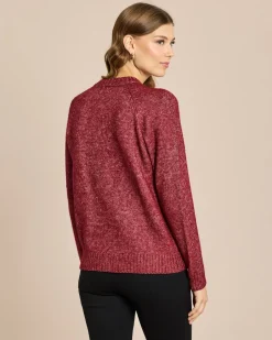 Sale Strickpullover mit Blumenstickerei Strickware