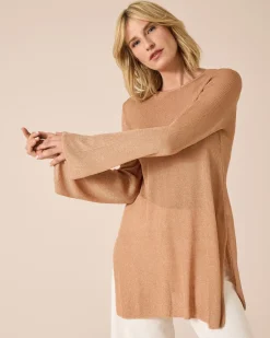 Hot Strickshirt mit Metallgarn Strickware