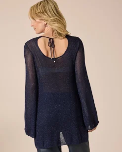 Hot Strickshirt mit Metallgarn Strickware