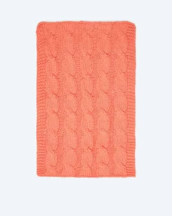 Online Strick-Wohndecke mit Zopfmuster Heimtextilien