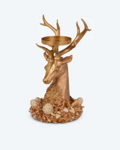 Outlet Stumpenkerzenhalter "Hirsch", hoch Dekoration
