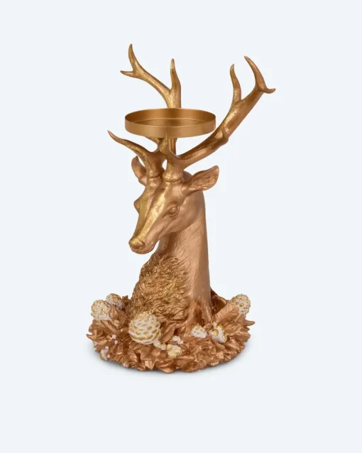 Outlet Stumpenkerzenhalter "Hirsch", hoch Dekoration