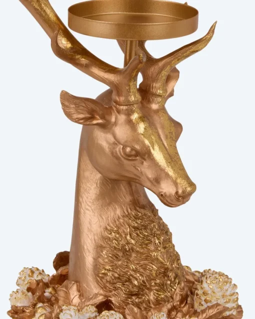Outlet Stumpenkerzenhalter "Hirsch", hoch Dekoration