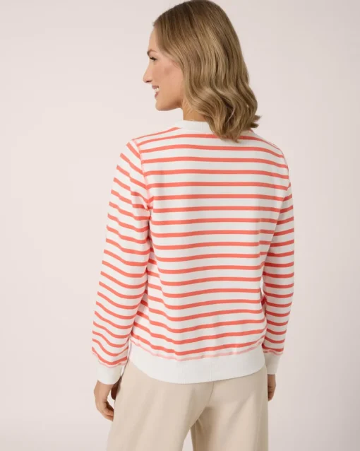 Clearance Sweatshirt mit Streifen Shirts & Tops
