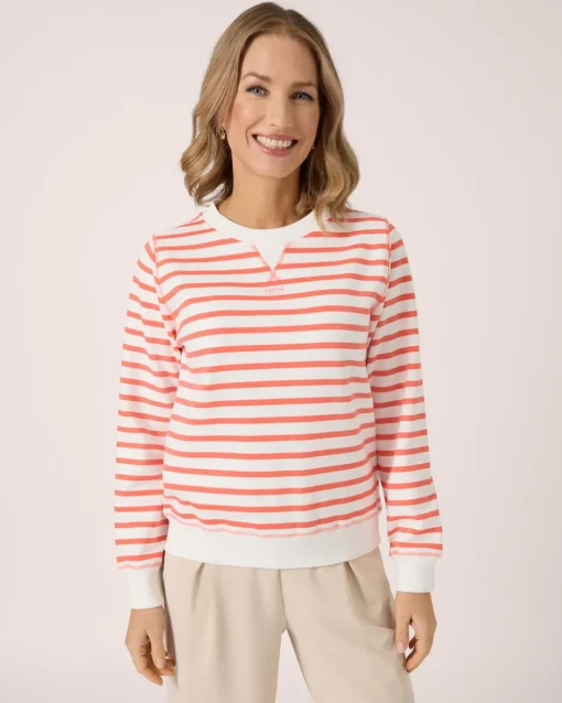 Clearance Sweatshirt mit Streifen Shirts & Tops