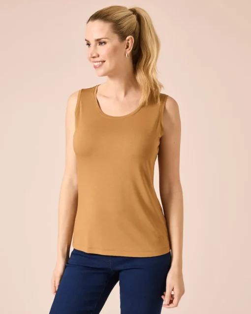 Clearance Top mit Strass-Logo Shirts & Tops