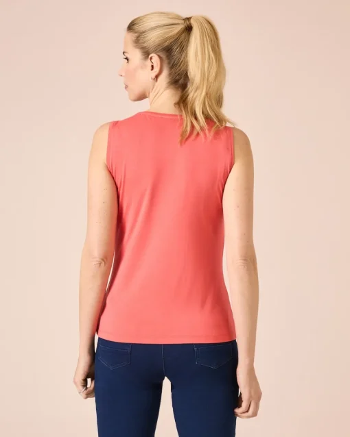 Clearance Top mit Strass-Logo Shirts & Tops