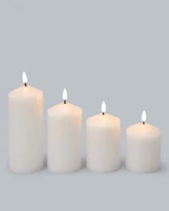 Online Touch-LED-Stumpenkerzen, 4tlg. Dekoration