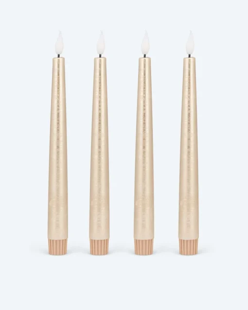 Clearance Touch-Stabkerzen Metallic, 4tlg. Dekoration