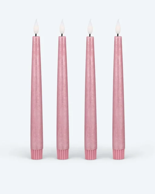 Clearance Touch-Stabkerzen Metallic, 4tlg. Dekoration