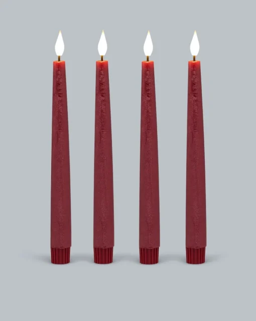 Clearance Touch-Stabkerzen Metallic, 4tlg. Dekoration