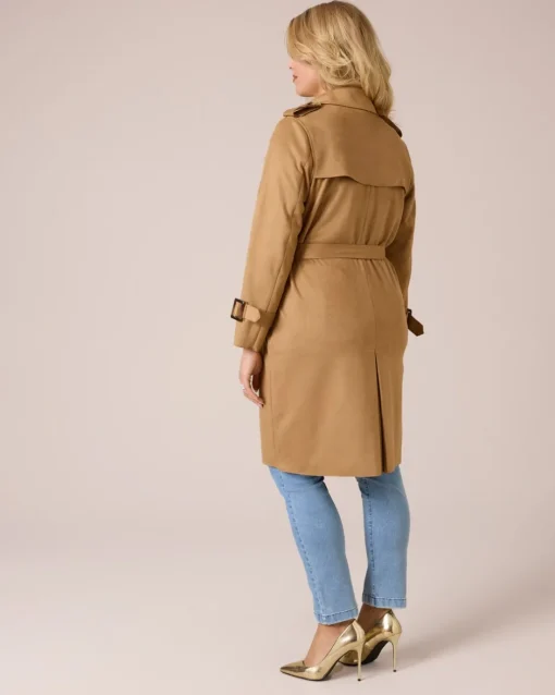 Online Trenchcoat in Velours-Optik Jacken & Mäntel