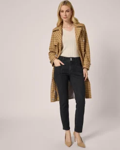 New Trenchcoat mit Karomuster Jacken & Mäntel